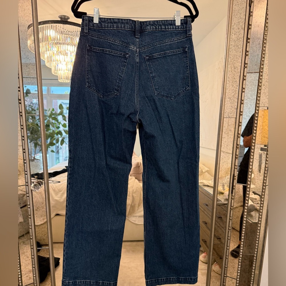 Abercrombie & Fitch Women's High Rise Jeans - Dark Blue - Picture 12 of 13